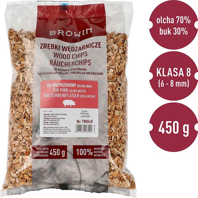 Štiepky mix na bravčové mäso (70% jelša + 30% buk) - 450 g