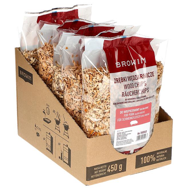 Štiepky mix na bravčové mäso (70% jelša + 30% buk) - 450 g