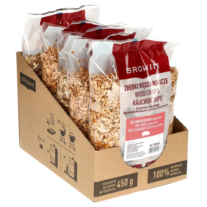 Štiepky mix na bravčové mäso (70% jelša + 30% buk) - 450 g,3