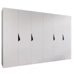 Skriňa Sandi 1-300 (2x150) biela/čierna