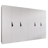 Skriňa Sandi 1-300 (2x150) biela/čierna