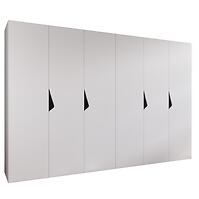 Skriňa Sandi 1-300 (2x150) biela/čierna