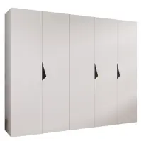 Skriňa Sandi 1-250 biela/čierna