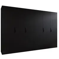 Skriňa Sandi 1-300 (2x150) čierna/čierna