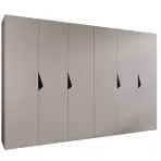 Skriňa Sandi 1-300 (2x150) kašmír/čierna