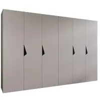 Skriňa Sandi 1-300 (2x150) kašmír/čierna