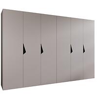 Skriňa Sandi 1-300 (2x150) kašmír/čierna