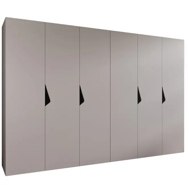 Skriňa Sandi 1-300 (2x150) kašmír/čierna