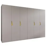 Skriňa Sandi 1-300 (2x150) kašmír/zlatá