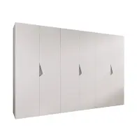 Skriňa Sandi 1-300 (3x100) biela/kašmír