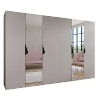 Skriňa Sandi 2-300 (2x150) kašmír/čierna