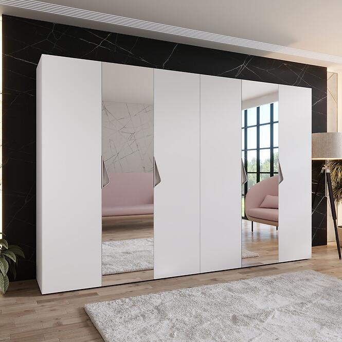 Skriňa Sandi 2-300 (2x150) biela/kašmír,5