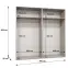 Skriňa Sandi 3-200 biela/zlatá,2