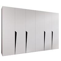 Skriňa Piano 1-300 (2x150) biela/čierna