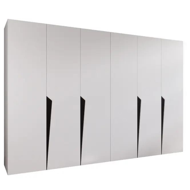 Skriňa Piano 1-300 (2x150) biela/čierna