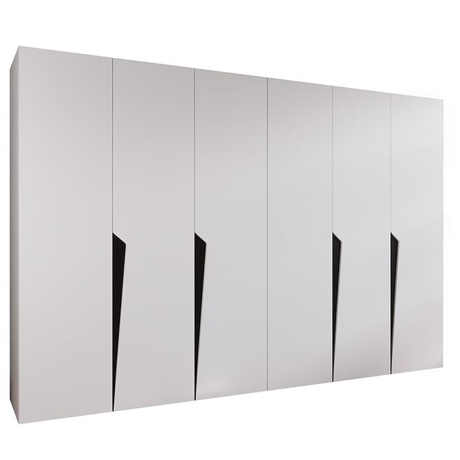 Skriňa Piano 1-300 (2x150) biela/čierna