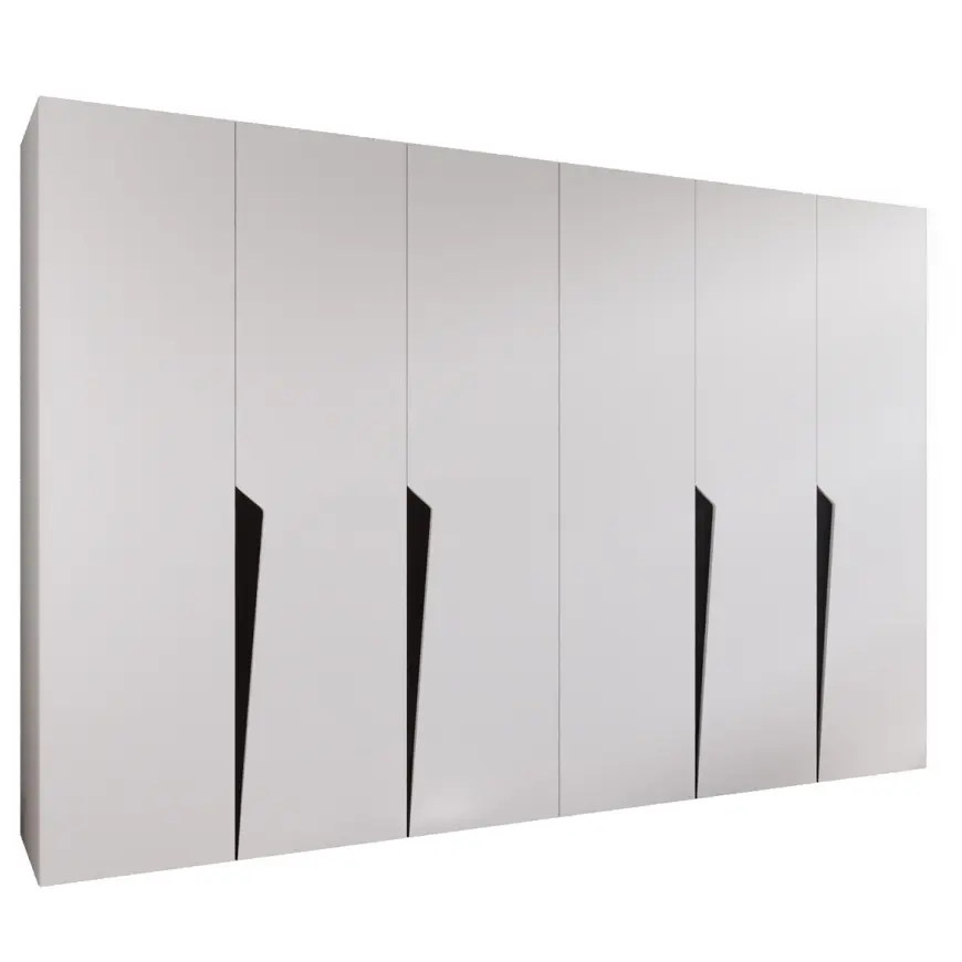 Skriňa Piano 1-300 (2x150) biela/čierna