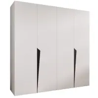Skriňa Piano 1-200 biela/čierna