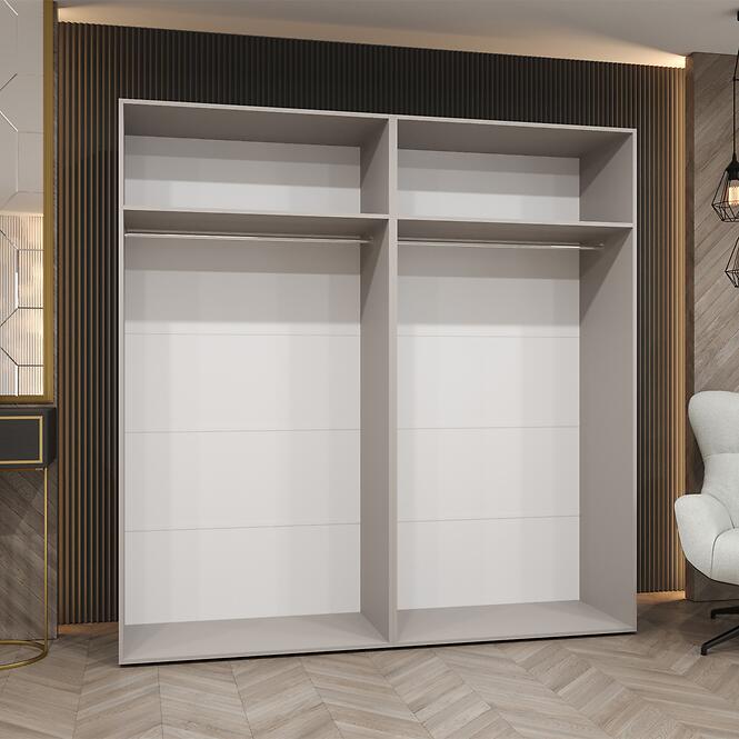 Skriňa Piano 1-200 biela/kašmír,3