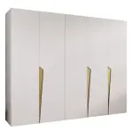 Skriňa Piano 1-250 biela/zlatá