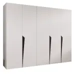 Skriňa Piano 1-250 biela/čierna