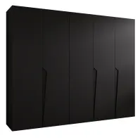 Skriňa Piano 1-250 čierna/čierna