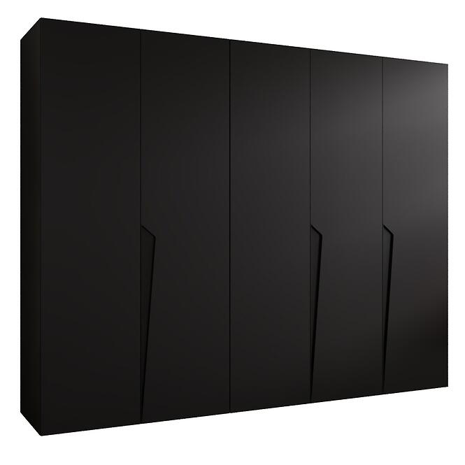 Skriňa Piano 1-250 čierna/čierna
