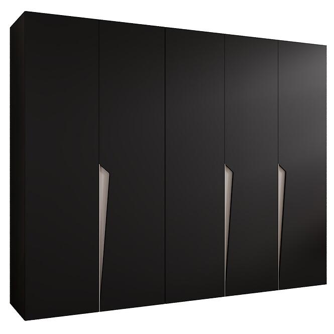 Skriňa Piano 1-250 čierna/kašmír