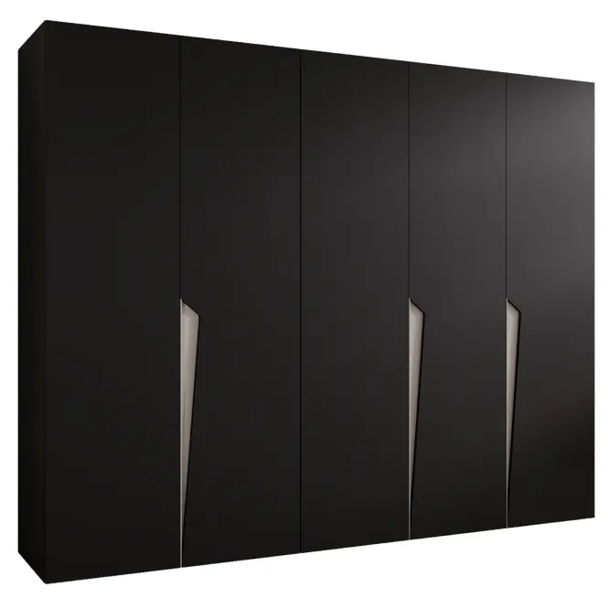 Skriňa Piano 1-250 čierna/kašmír
