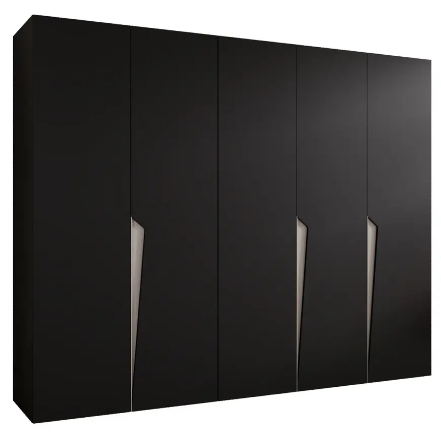 Skriňa Piano 1-250 čierna/kašmír