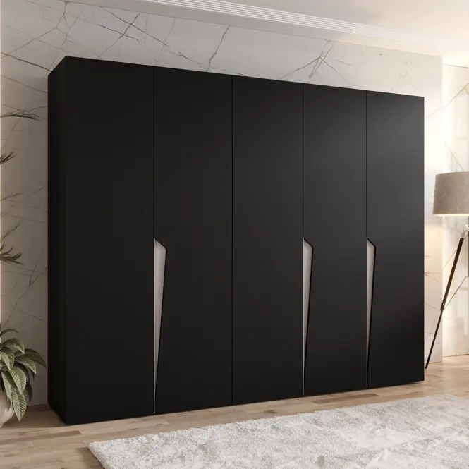 Skriňa Piano 1-250 čierna/kašmír,5