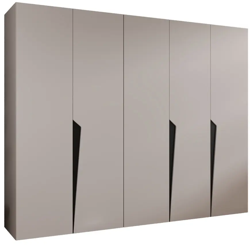 Skriňa Piano 1-250 kašmír/čierna