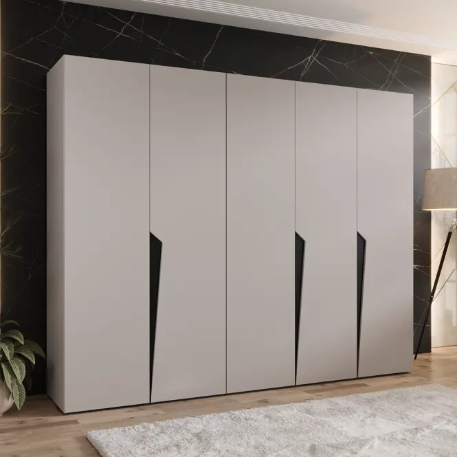Skriňa Piano 1-250 kašmír/čierna