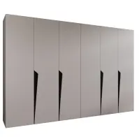 Skriňa Piano 1-300 (2x150) kašmír/čierna