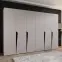 Skriňa Piano 1-300 (2x150) kašmír/čierna,5