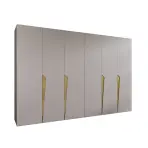 Skriňa Piano 1-300 (2x150) kašmír/zlatá