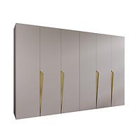 Skriňa Piano 1-300 (2x150) kašmír/zlatá