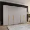 Skriňa Piano 1-300 (2x150) kašmír/zlatá,5