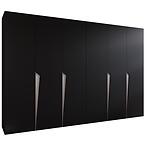 Skriňa Piano 1-300 (2x150) čierna/kašmír