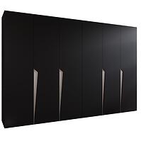 Skriňa Piano 1-300 (2x150) čierna/kašmír