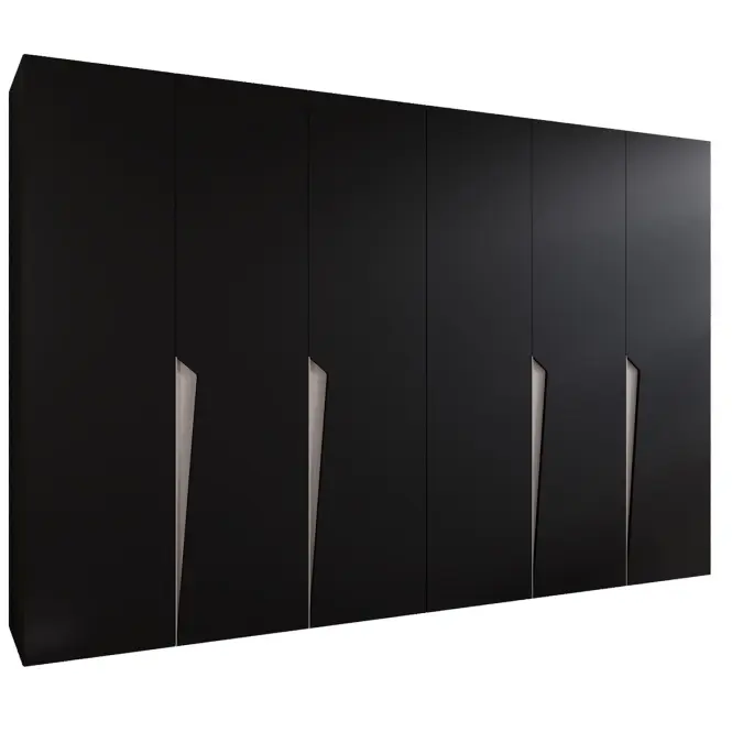 Skriňa Piano 1-300 (2x150) čierna/kašmír