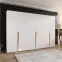 Skriňa Piano 1-300 (3x100) biela/zlatá,5