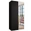 Skriňa Piano 2-100 čierna/zlatá