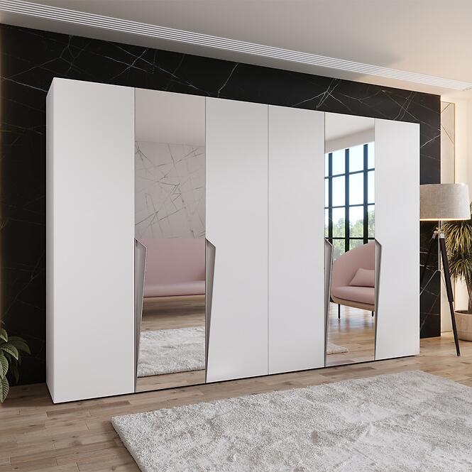 Skriňa Piano 2-300 (2x150) biela/kašmír