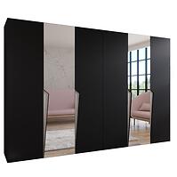 Skriňa Piano 2-300 (2x150) čierna/kašmír