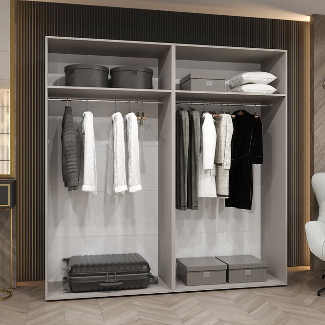 Skriňa Piano 3-200 biela/kašmír
