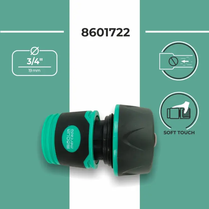 Rýchlospojka - stop ventil 3/4˝ Soft Touch AM5820E