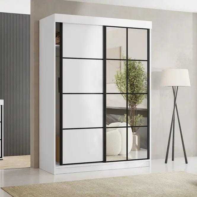 Skriňa Tanger So zrkadlom 167 Biela,4