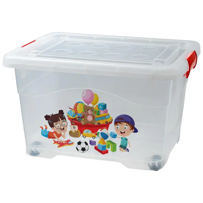 Úložný box na kolieskach 75 l 47,5x63x40
