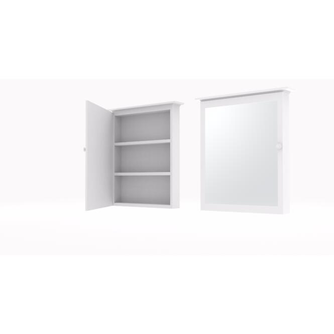 Skrinka Zrkadlová Gina 56 biela,4